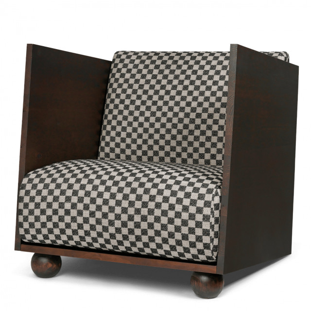 Fotoliu multicolor din textil Rum Ferm Living