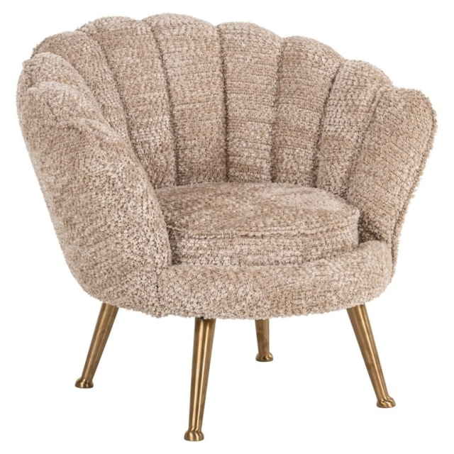 Fotoliu pentru copii bej din textil Charly Richmond Interiors