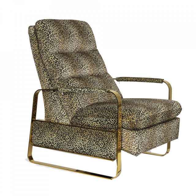 Fotoliu recliner maro din textil Relax Like Chandler Bold Monkey