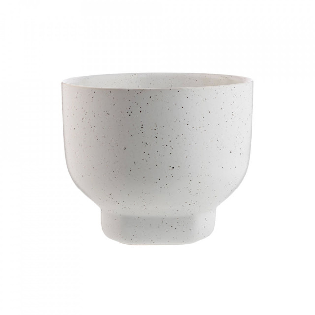 Ghiveci alb din ceramica 24 cm Forma Bolia