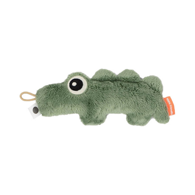 Jucarie zornaitoare verde din poliester Croco Sensory Done by Deer