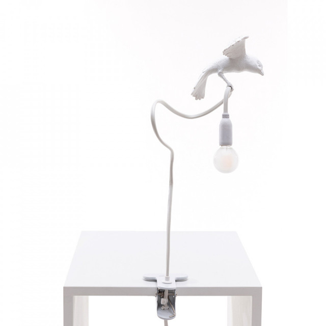 Lampa birou alba din rasina 100 cm Sparrow Cruising Seletti