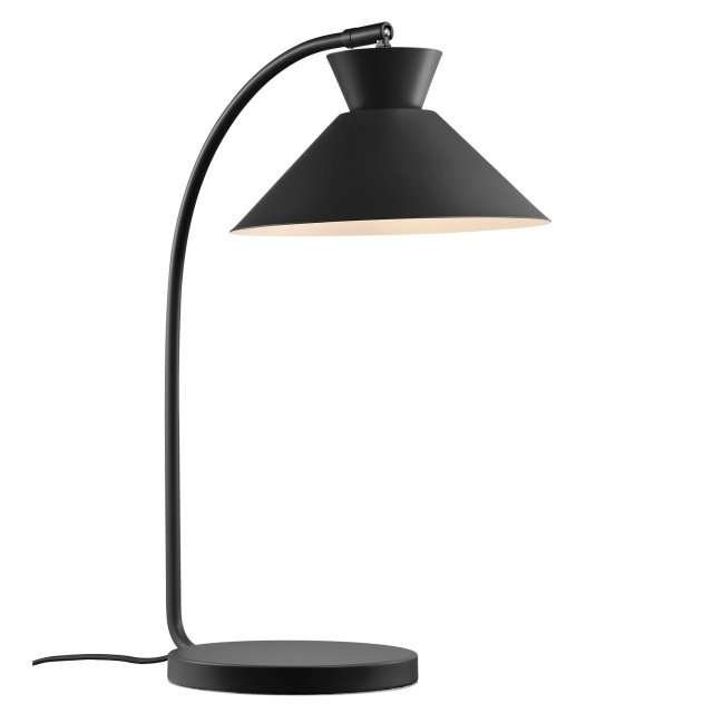 Lampa birou neagra din metal 52 cm Dial Nordlux
