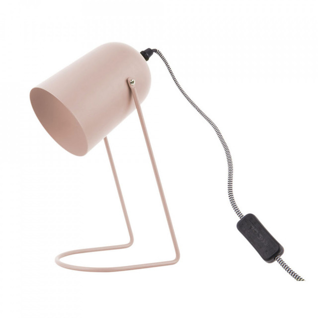 Lampa birou roz deschis din otel 30 cm Enchant Present Time