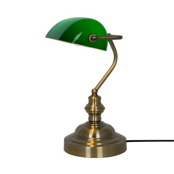 Lampa birou verde din metal 35 cm Edes Zuma Line