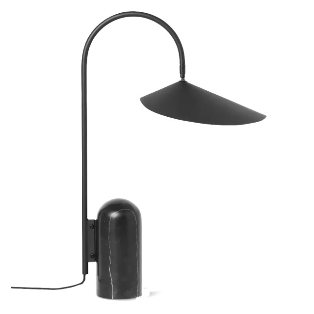 Lampa de birou neagra din metal Arum Ferm Living