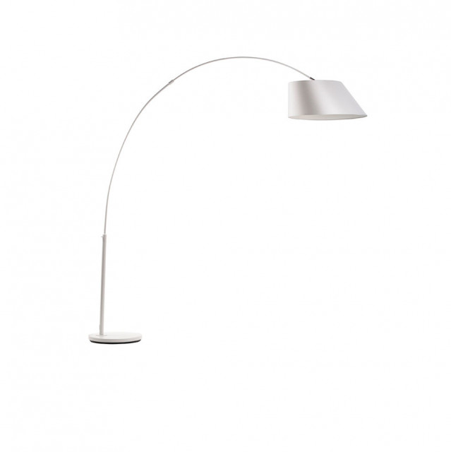 Lampadar alb din metal 215 cm Arc Zuiver