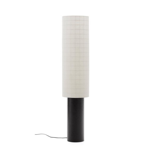 Lampadar alb/negru din metal 142 cm Dulan Kave Home