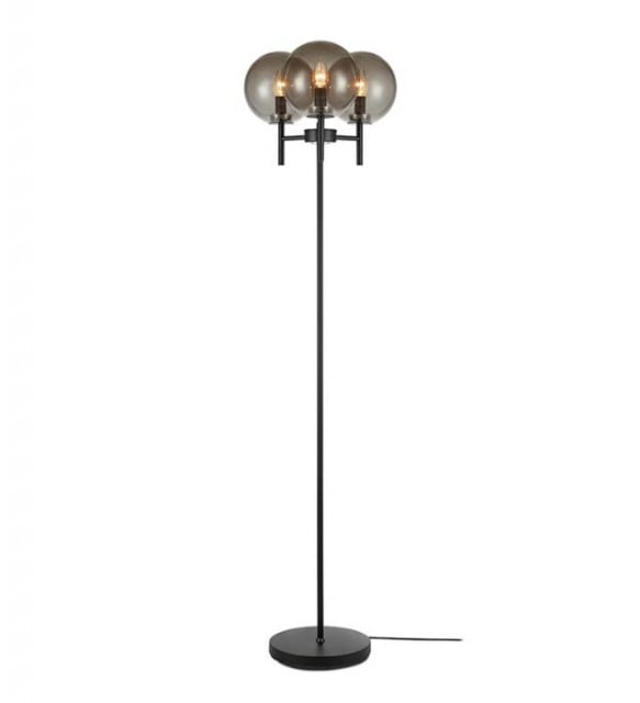 Lampadar gri fum/negru din metal cu 3 becuri 147 cm Crown Markslojd