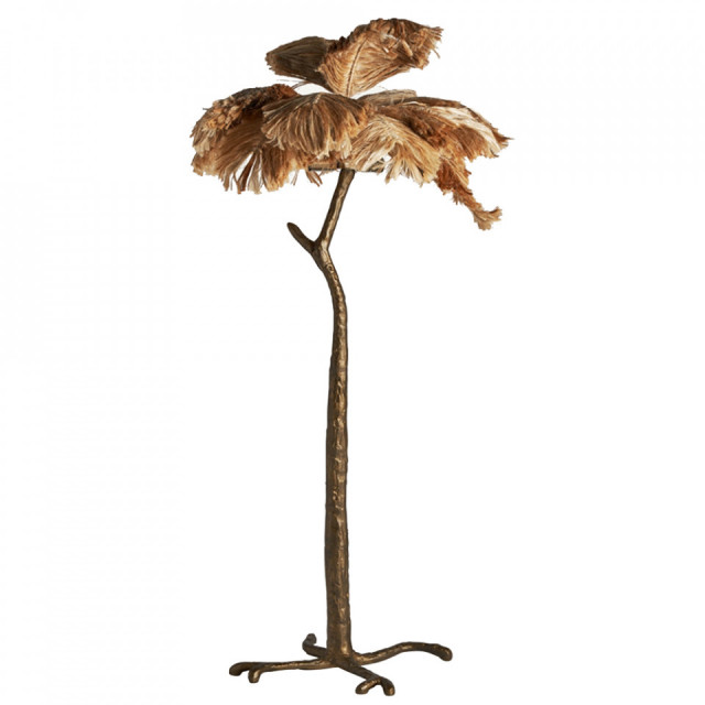 Lampadar maro din metal 160 cm Palms Vical Home