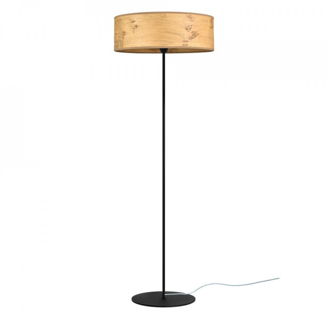 Lampadar maro/negru din otel 129 cm Ocho Rustic Sotto Luce