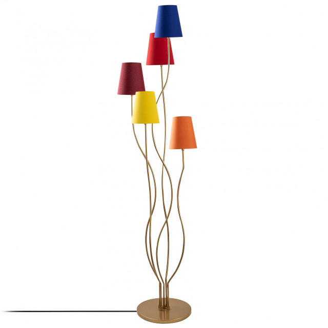 Lampadar multicolor din metal cu 5 becuri 160 cm Bonibon Art The Home Collection