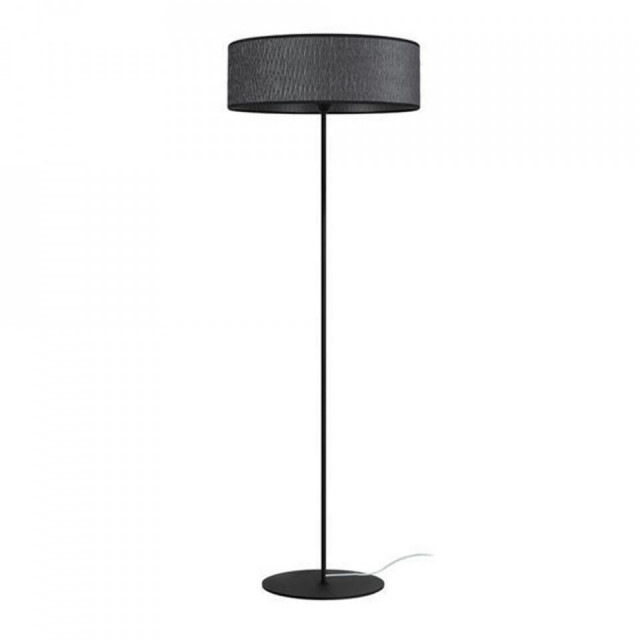 Lampadar negru din textil si otel 129 cm Aoi Sotto Luce