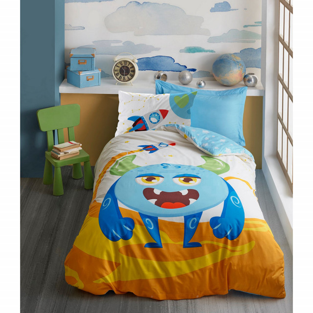 Lenjerie pat multicolora din bumbac Giant The Home Collection