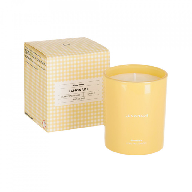 Lumanare parfumata din sticla si ceara 10 cm Lemonade Kave Home