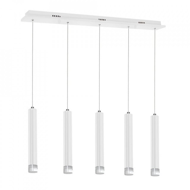 Lustra alba din metal cu 5 becuri Keri Milagro Lighting