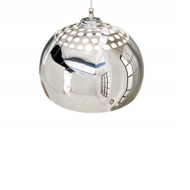 Lustra argintie din metal Ball The Home Collection