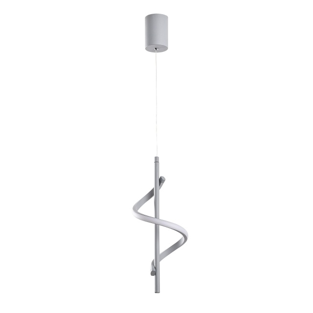 Lustra gri din metal cu LED Likma The Home Collection