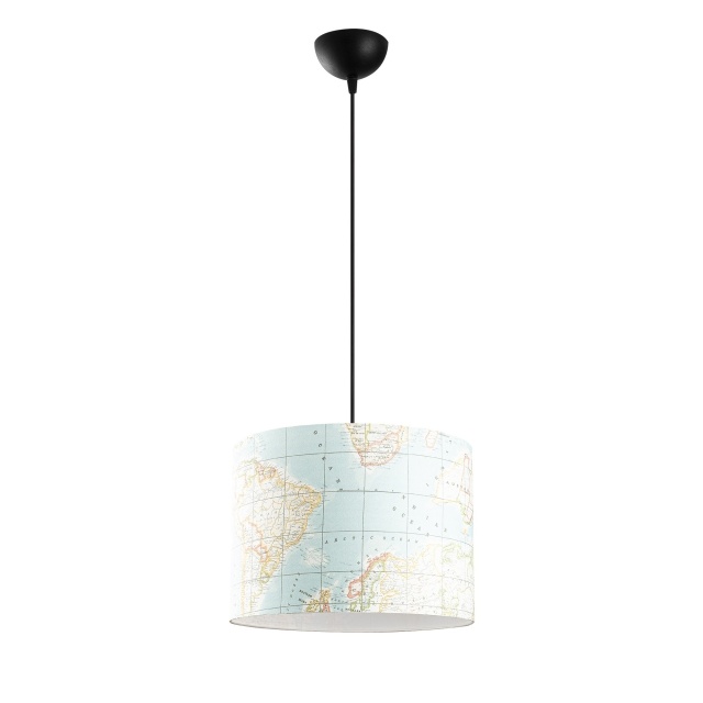 Lustra multicolora din metal Ava Map The Home Collection