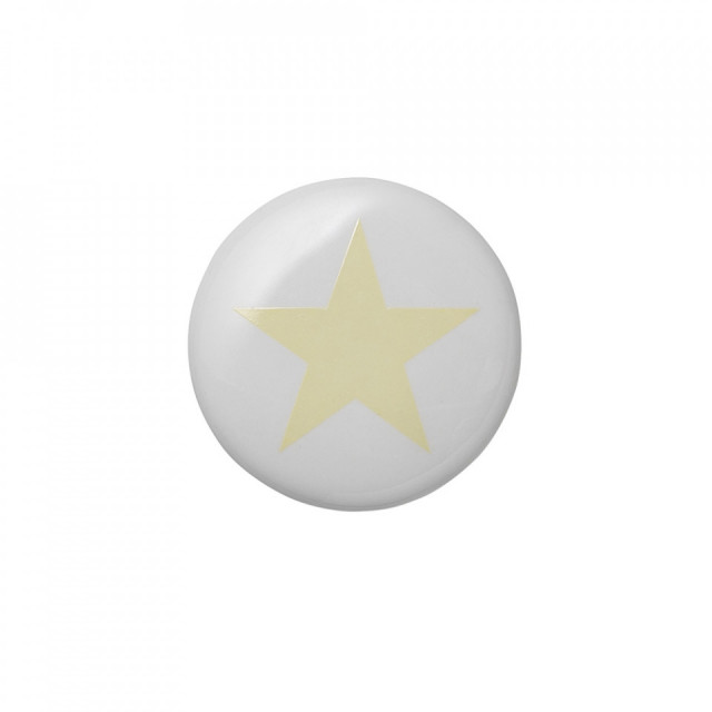 Maner alb/galben din ceramica Star Bloomingville Mini