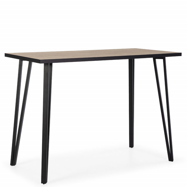 Masa bar maro/neagra din metal 60x140 cm Sindi The Home Collection