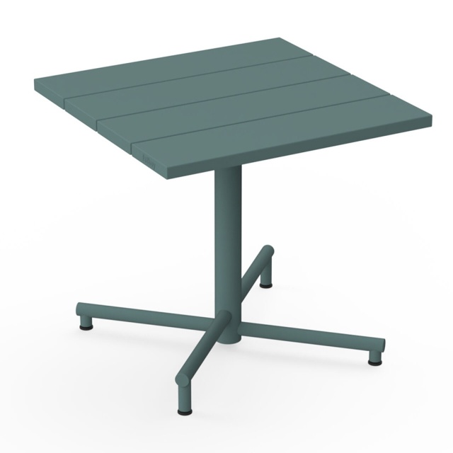 Masa bistro exterior verde salvie din metal 80x80 cm Fred's Fatboy