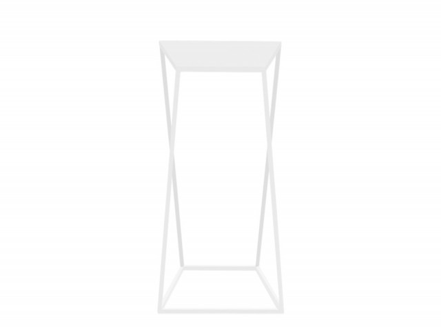Masa de cafea alba din metal 30x30 cm Zak Custom Form