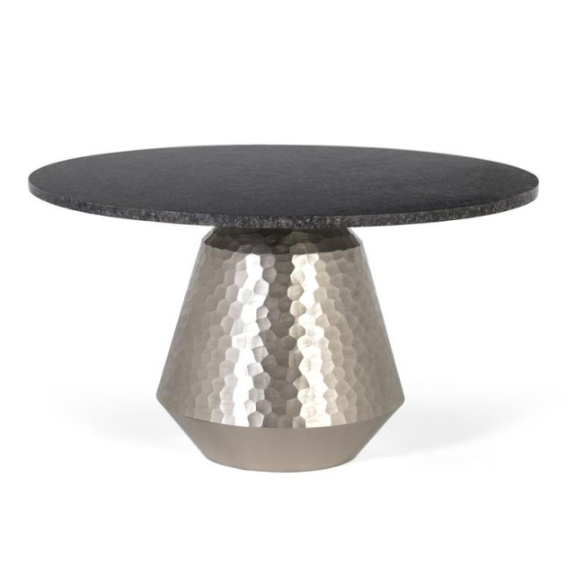Masa de cafea alba/neagra din marmura 77 cm Future Giner y Colomer