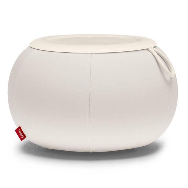 Masa de cafea gonflabila pentru exterior crem din textil 65 cm Humpty Fatboy