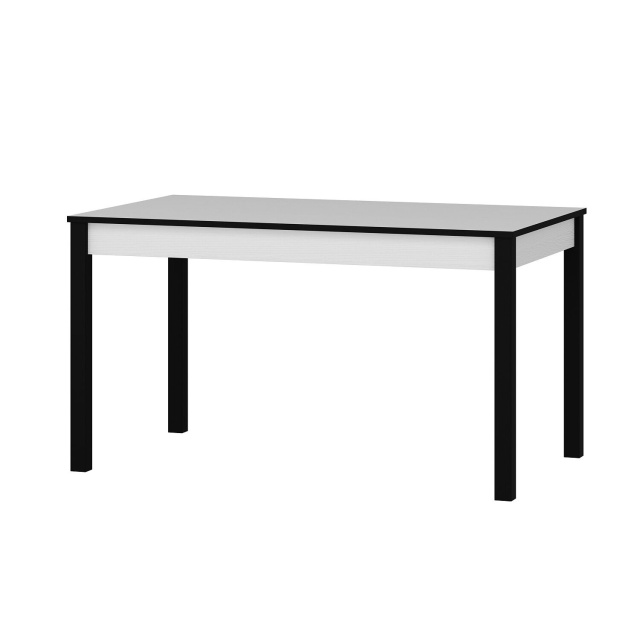 Masa dining alba/neagra 80x138 cm Elevate The Home Collection