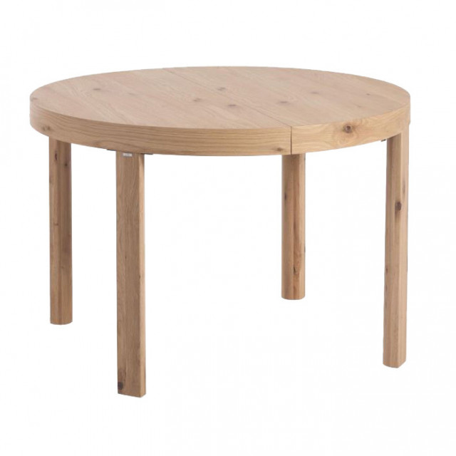 Masa dining extensibila maro din lemn de stejar 120(170) cm Colleen Kave Home