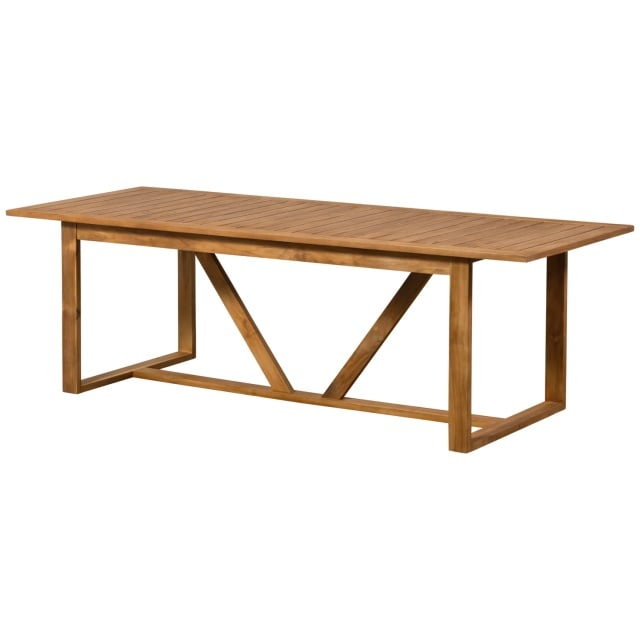 Masa dining exterior maro din lemn 90x240 cm Beaver Woood