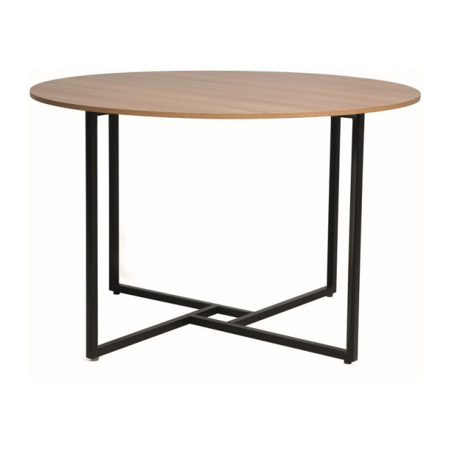 Masa dining maro/neagra din metal 120 cm Alto The Home Collection