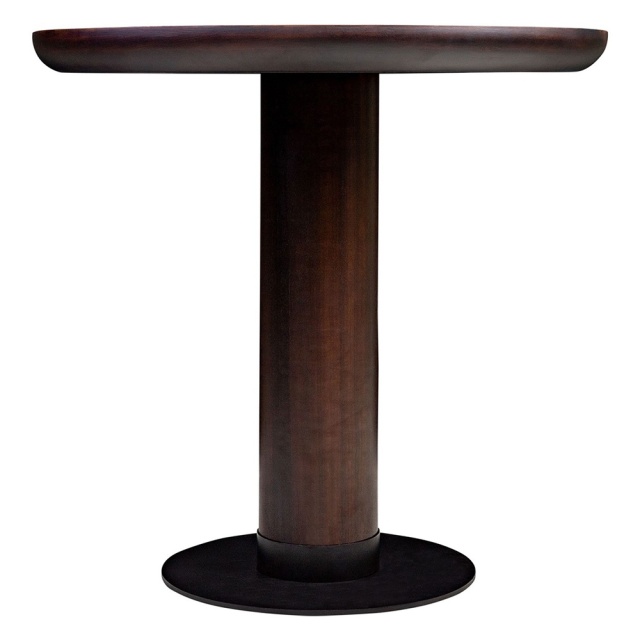 Masa dining maro/neagra din metal 80 cm Joburg Versmissen