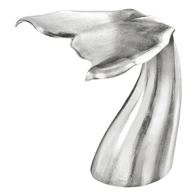 Masa laterala argintie din metal 50x57 cm Wildlife Walflosse The Home Collection