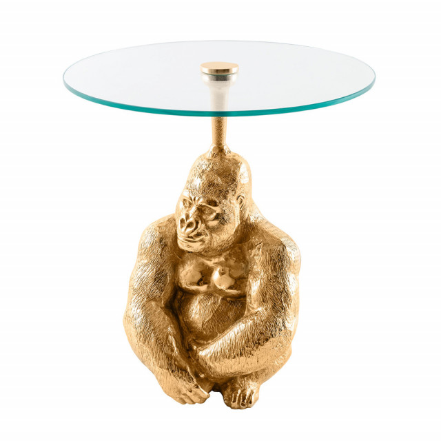 Masa laterala aurie din metal 45 cm Gorilla The Home Collection