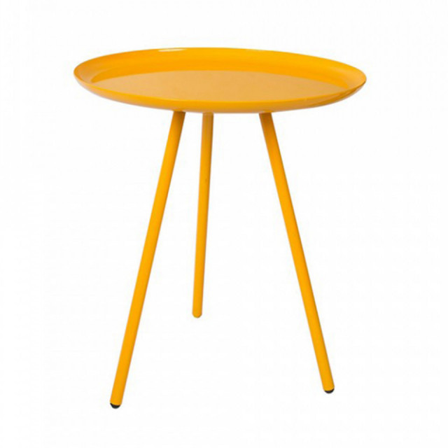 Masa laterala galbena din metal 39 cm Frost Tangerine The Home Collection