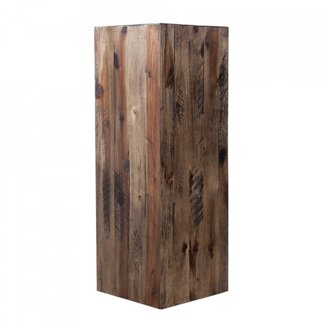 Masa laterala maro din lemn de salcam 27x27 cm Pillar The Home Collection
