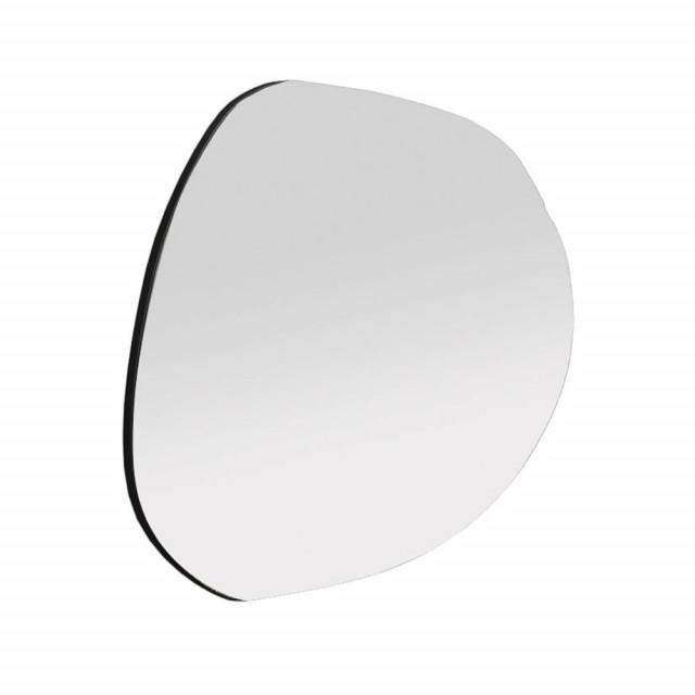 Oglinda ovala argintie din lemn 55x75 cm Liora The Home Collection