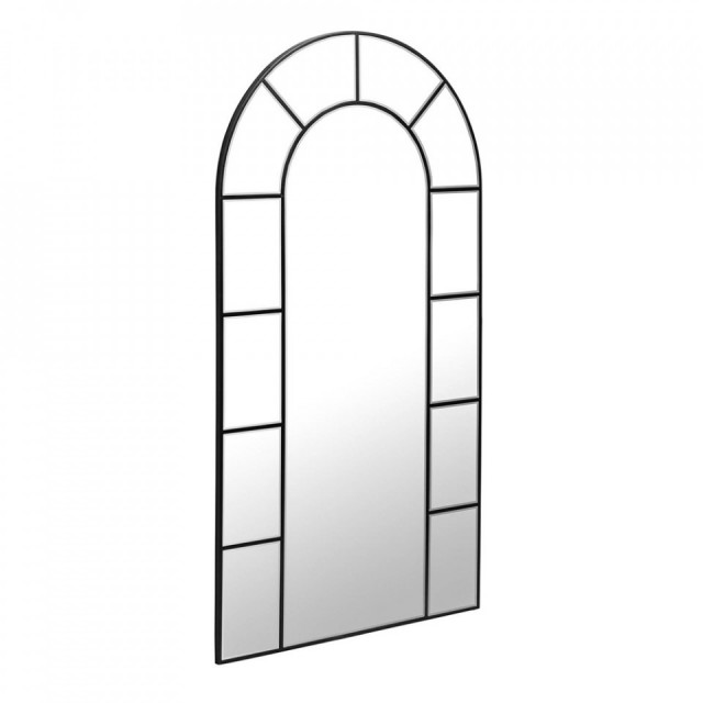 Oglinda ovala neagra din metal 88x165 cm Nediva Kave Home