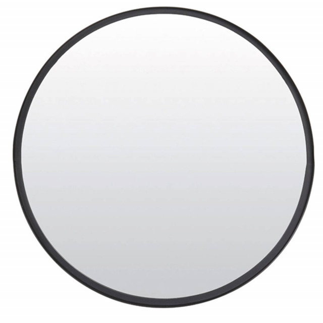Oglinda rotunda negru mat din metal 60 cm Bita Light & Living