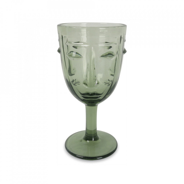 Pahar verde din sticla 8x16 cm Visage The Home Collection