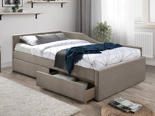 Pat bej din catifea 120x200 cm Eliot The Home Collection