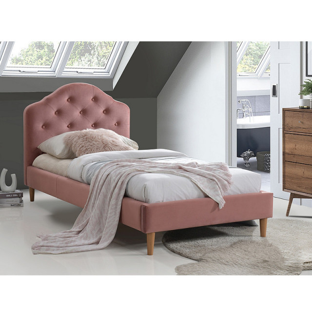Pat roz din catifea 90x200 cm Chloe The Home Collection