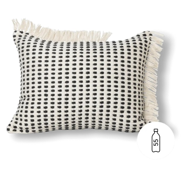 Perna alb antic dreptunghiulara din fibre sintetice 50x70 cm Way Ferm Living