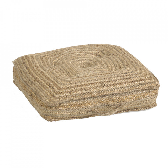 Perna de podea maro din iuta 63x63 cm Abir Kave Home