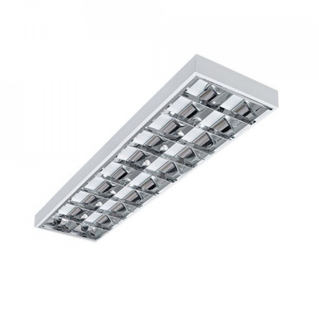 Plafoniera alba/argintie din metal LED Leix Milagro Lighting