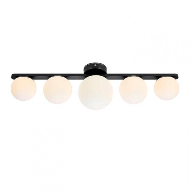 Plafoniera alba/neagra din metal cu 5 LED-uri Puro Markslojd