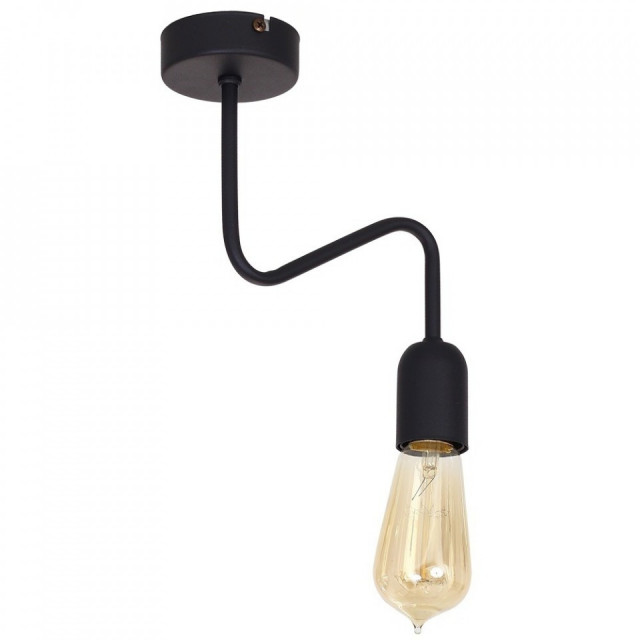 Plafoniera neagra din metal Eko Pl Aldex