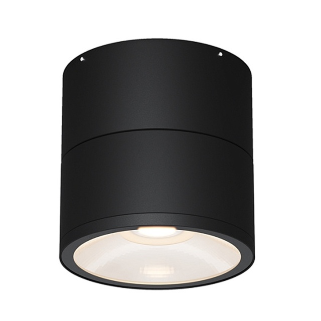 Plafoniera pentru exterior neagra din metal cu LED Spin Maytoni